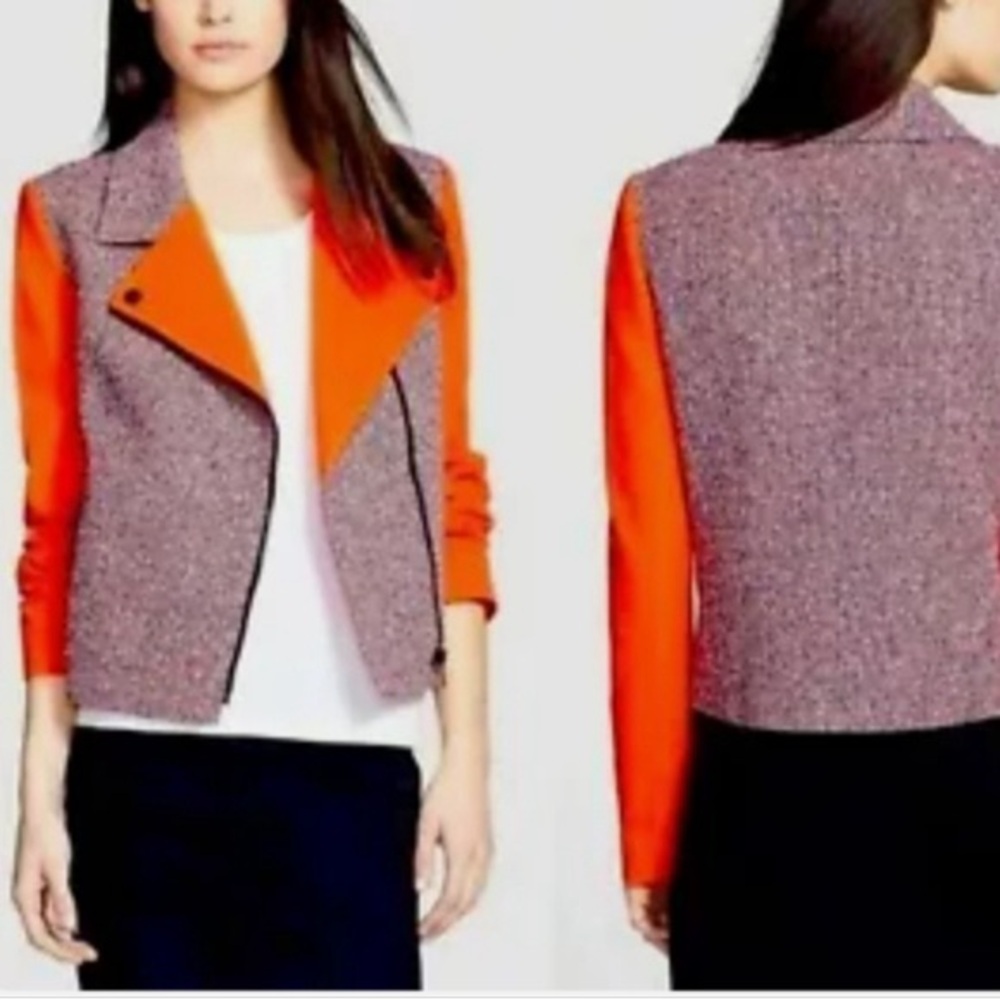 Classiques Entier Orange and Gray Blazer